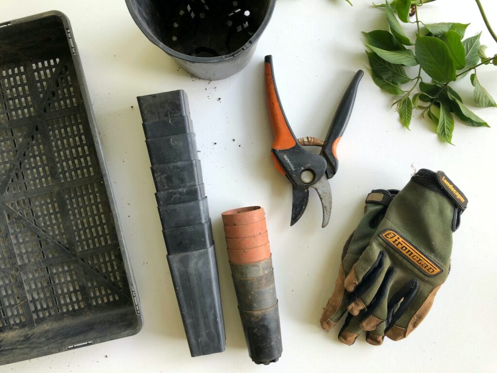 herramientas de jardinería